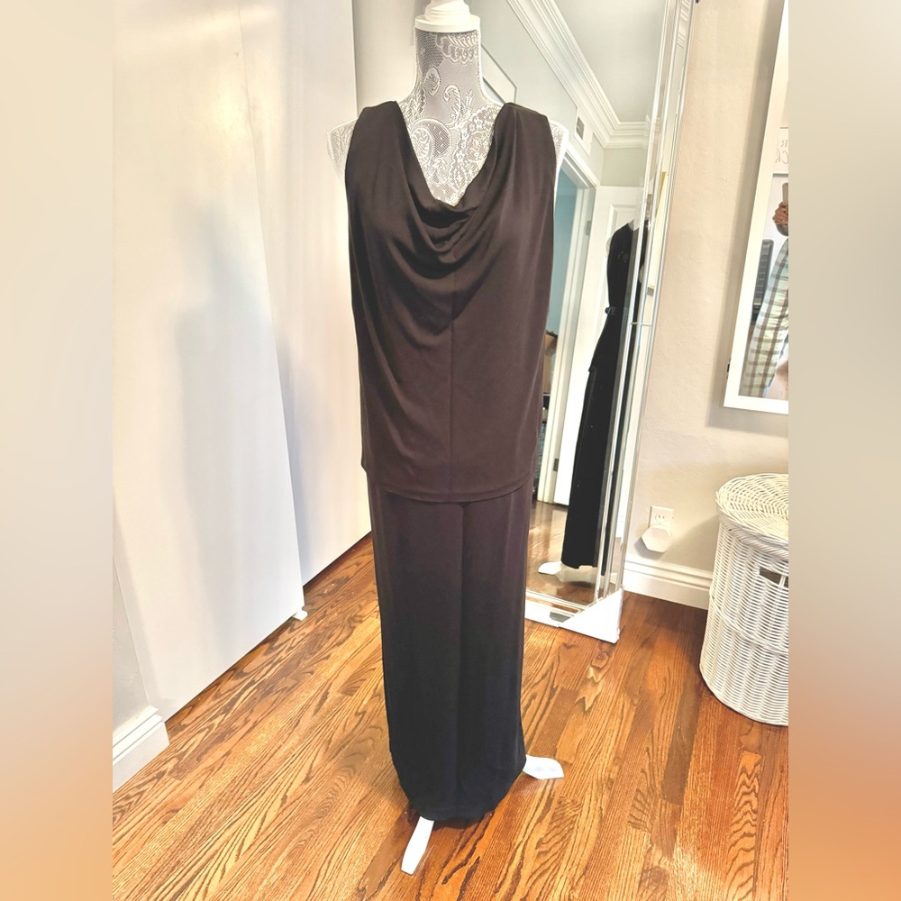 Adrianna Pappel black cocktail dress in plus size